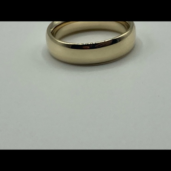 14k Yellow Gold 6mm Men’s Wedding Ring Mens Wedding Band Size 9 - Picture 3 of 6